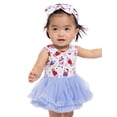 thumbnail image 6 of Hello Kitty & Friends Baby Girls Sleeveless Allover Print Tutu Dress with Matching Bow Headband, Sizes 0/3M-24M, 6 of 9