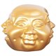 thumbnail image 1 of Golden Buddha Head Figurine for Home Office Decor Resin Craft Statue Four Faces Symbolizing Peace 6 Inches Tall, 1 of 5