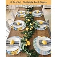 thumbnail image 4 of 15 Inch Round Placemats Set of 4, Sunflowers Trucks Non Slip Heat Insulation PP Table Mats, Spring Farmhouse Eucalyptus Teal Wood Washable Place Mats for Kitchen Dining Party Table Decor, 4 of 7