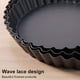 thumbnail image 3 of Cateissary Antiadherente Quiche Flan Pan Moldes Pie Pizza Pastel Molde Extraíble Fondo Suelto Estriado Heavy Duty Pie Pan Utensilios Para Hornear Type9 NO9, 3 of 6