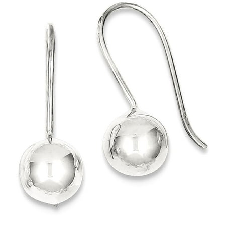 Silver Ball Drop - ICE CARATS 925 Sterling Silver 8mm Ball Drop Dangle Chandelier Earrings Fine Jewelry Ideal Gifts For Women Gift Set From Heart