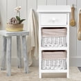 thumbnail image 3 of Gymax  Wooden Bedside Table Nightstand Chest Cabinet, 3 of 10