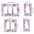 thumbnail image 2 of Yayeee Rocker Switch Wall Plate 3-Gang 6.5"x4.6" Home Decorative Outlet Cover, Watercolor Marble Pattern, 2 of 6