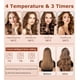 thumbnail image 4 of Rizador de pelo automático, rizador automático con 4 temperaturas y 3 temporizadores, apagado automático, antiescaldaduras, varita rizadora giratoria antienredos para peinar el cabello, rosa, 4 of 5