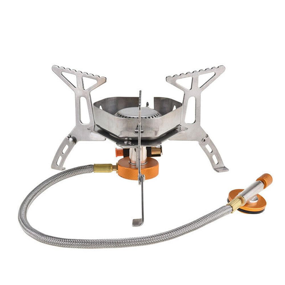 1 x  Metal Mini Camping Folding Gas Stove Mini Outdoor Cooking Burner