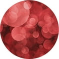 thumbnail image 1 of Ahgly Tapis Rond Lavable en Machine Intérieur Transitionnel Rouge, 3 Pieds Rond, 1 of 7