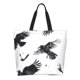 thumbnail image 1 of Balery Monochrome Flying Ravens Bolsa Tote Estilo Estético con Cremalleras, Bolsa de Hombro, Bolsa de Compras Grande y Plegable, 1 of 8