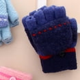 thumbnail image 3 of Baby Toddler Knitted Convertible Fingerless Gloves Soft Warm Flip Top Gloves Super Soft Coldproof Gloves Gifts, 3 of 4
