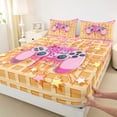 thumbnail image 3 of Feelyou Pink Gamepad Kids Queen Sheet Sets, Ice Cream Stars Bed Set, 4 Pieces, 3 of 7