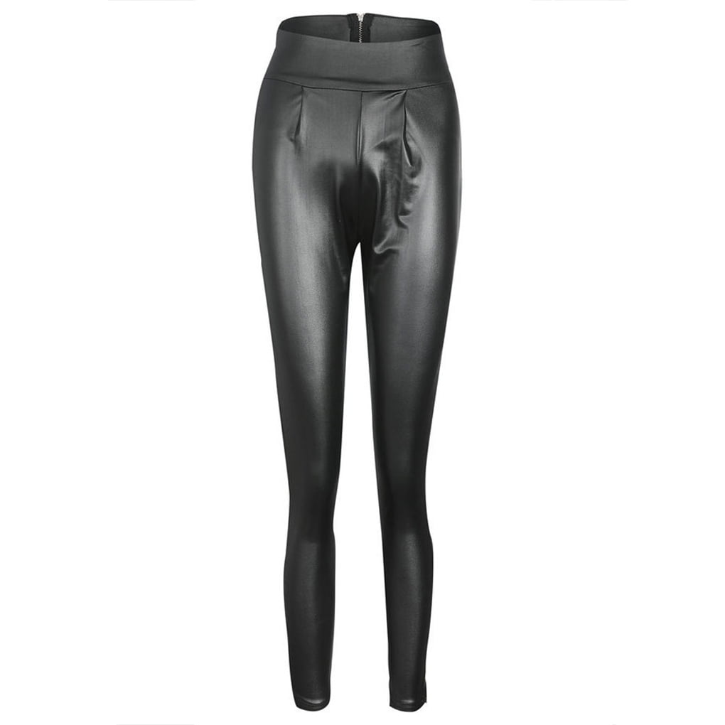 leather pants back zipper