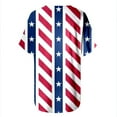 thumbnail image 5 of ibuvkizy Summer Tops for Women 2025!Independence Day Shirts for Women Fashion American Flag Tops Patriotic Crewneck Short Sleeve Print Tees,4th of July Shirt Red M, 5 of 5