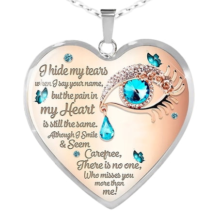 EHQJNJ Italian Horn Necklace Love Pendant Heart Alloy Pendant Peach Heart Alloy Pendant Necklace Jewelry Heart Shape Colorful Classic Necklace Layered Necklaces for Women Trendy