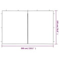 thumbnail image 2 of vidaXL Party Tent Sidewall White 100% PE 9.8 ft x 6.4 ft, 2 of 4
