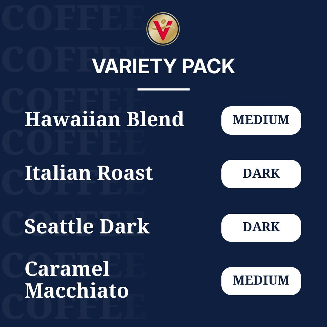 Victor Allen's Coffee Specialty Coffee Variety Pack, Medium-Dark Roast, 96 Count, Single Serve Coffee Pods for Keurig K-Cup Brewers