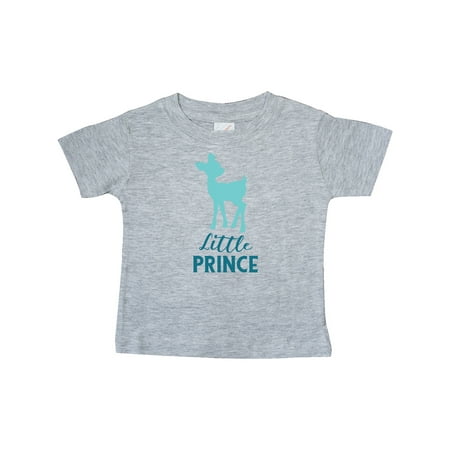 

Inktastic Little Prince Baby Deer Fawn - Blue Gift Baby Boy T-Shirt
