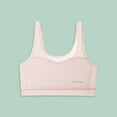 thumbnail image 5 of CYRBOKO Girls Sports Bars, Comfortable Soft Cotton 3-Pack Breathable Seamless Bralettes Pink Size 7-13 T, 5 of 9