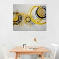 thumbnail image 2 of ONETECH Yellow Abstract Line Pictures Canvas Wall Art for Bedroom Wall Decor,Smart Line Wall Art Print Paitnings for home Decor,Morden Artwork Full of Imagination Line Drawing Canvas Art, 2 of 4