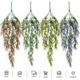 thumbnail image 3 of Gustave Fake Hanging Plants 2Pcs Artificial Lavender Flowers UV Resistant Faux Greenery Hanging Vines for Outdoor Indoor Home Wall Garden Wedding Decor "Yellow", 3 of 10