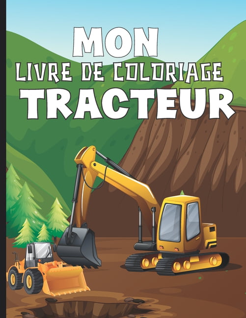 6 affiches tracteurs et engins de chantier pour enfant 