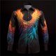 thumbnail image 1 of Camisa de hombre de moda de lujo a rayas casual al aire libre farola suave y cómoda patrón HD 2024 nuevas camisetas de hombre de gran tamaño, 1 of 6