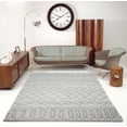 thumbnail image 2 of Ladole Rugs Trellis Synthetic Beautiful Soft Modern Carpet Area Rug in Ivory-Water Green, 2 of 4
