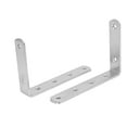 thumbnail image 2 of Uxcell 150mm Long Stainless Steel L Shaped Angle Bracket Brace Support 4Pcs, 2 of 4