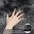 thumbnail image 6 of Nefoso Shag Area Rug, 8ft x 10ft Soft Fluffy Tie-Dye Area Rugs for Living Room Bedroom Decor Carpet, Dark Gray, 6 of 13