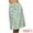 Apricot Flower, variant on DARING DIVA Women's Elastic Waist A-Line Floral Print Midi Skirt XS Green