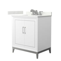 Wyndham Collection Wch515130s-Qtz-Us3mxx Marlena 30" Free Standing Single Basin Vanity Set
