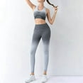 thumbnail image 2 of DGQPLPD Yoga Outfit for Women Women's Printed Yoga Set Two Piece Workout Outfit with High Waistband for Exercise and Fitness White S, 2 of 8