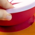 thumbnail image 4 of Plato para refrigerios con pajita extraíble y base de succión (rosa), 4 of 5