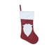 thumbnail image 2 of Juego de 2 Bolsas de Regalo para Calcetines Navideños | Calcetines Navideños de Terciopelo Rojo de Punto con Diseños de Papá Noel y Muñeco de Nieve | Tela de Patchwork Resistente | Decoración para La, 2 of 6