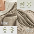 thumbnail image 3 of Heat Blanket \uDx\uD Throw Soft Flannel & Sherpa Reversible Electric Blanket with Heat Settings Timer Setting and Hours Auto-Shut Off, 3 of 7