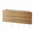 thumbnail image 1 of Shengyu Wall Mounted Wooden Hanger Decorative Shelf Sundries Storage Box Organizer Home Key Rack Hook, 1 of 1