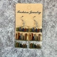 thumbnail image 2 of Pendientes colgantes de acrílico shaofei con diseño de estantería al por mayor 2023 para amantes de Los libros, 2 of 4