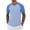 Light Blue, variant on IWRICH Men's Waffle Strip Short Sleeve T Shirts Couples Summer Lightweight Striped Tee Casual Crewneck Athletic Gym Workout Top for Unisex Red XS