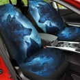 thumbnail image 4 of POLERO Automobile Seat Cover Sets, Cool Wolf Galaxy Print Car Accessories for Women Men Set of 2 Pack, Auto Interior Decoration Soft and Durable, 4 of 7