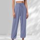 thumbnail image 1 of MKLEKYY Leggings deportivos para mujer, pantalones vaqueros cargo casuales de cintura media para mujer, pantalones vaqueros elásticos de pierna ancha con bolsillos, 1 of 3