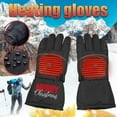 thumbnail image 2 of UTSJKR Christmas Rechargeable Heated Gloves for Men Women Waterproof Touchscreen, Hand Warmers Portable Heating Thermal Ski Gloves for Fishing Snowboarding Motorcycle Black, 2 of 9