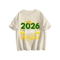 thumbnail image 2 of Happy New Year Shirt 𝓴𝓲𝓭𝓼 T-Shirt ,2026 Festive Party Tee For New Year Celebration, Casual Holiday Top For 𝓴𝓲𝓭𝓼 110cm Beige, 2 of 7