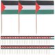 thumbnail image 2 of 100pcs Palestine Flag Cake Pick Topper National Flag Toothpick Small Fruit Toothpick Flags Decorations, 2 of 2