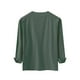 thumbnail image 4 of pstuiky camisas de manga larga para hombre, Camisa de lino holgada de manga larga con cordón y cuello en V para hombre, color liso camisetas de hombre xxl, 4 of 5