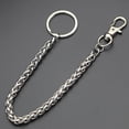 thumbnail image 1 of Stainless Steel Long Metal Wallet Chain Leash Pant Jean Keychain Ring Clip Men‘s Hip Hop Jewelry, 1 of 7