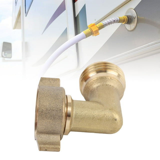 RV 90 Degree Hose Elbow, Copper RV 90 Degree Water Hose Connector Effective Filtration Easy To Install for Campervan