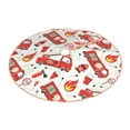 thumbnail image 2 of Bingfone Christmas Tree Skirt Mat Christmas Decoration Interior 36"-Fire Truck, 2 of 8