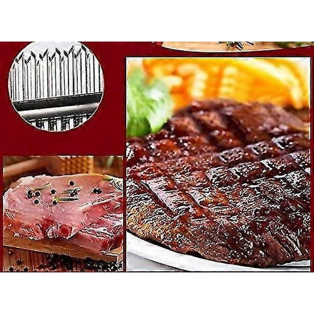 Meat Tenderizer - Professional Commercial Quality Kitchen Tool With 48 Stainless Steel Razor-sharp Blades