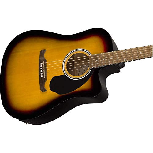 Fender FA-125CE Dreadnought Cutaway Acoustic-Electric Guitar, Sunburst