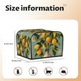 thumbnail image 2 of Rateoe Retro Warm Lemon Flower Pattern Toaster Covers 4 Slice Wide Slot,Bread Machine Cover,Bread Dust Cover & Fingerprint Protection,Appliance Covers, 2 of 6