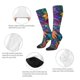 thumbnail image 3 of Fotbe Psychedelic Sunflowers Calcetas Divertidas Estampadas para Hombre y Mujer, Calcetas de Algodón hasta la Rodilla para Caminar, Correr, Enfermería y Embarazo, 3 of 6