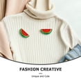 thumbnail image 3 of OHOIOLLA 3Ud Pins De De Sandía Roja Cartoon Para Chaquetas Y Bufandas, 3 of 7